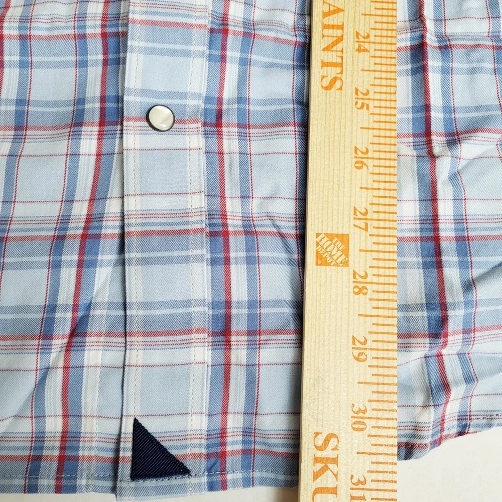 UNTUCKit Muller Mens XX‎ Large Blue Red Plaid Long Sleeve Button Down Shirt NWT